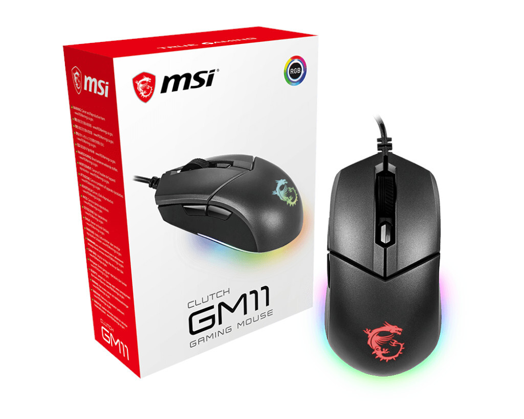 Мышь MSI Clutch GM11 S12-0402030-CLA, цвет черный