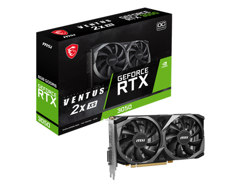 Видеокарта MSI GeForce RTX 3050 8 ΓБ Retail