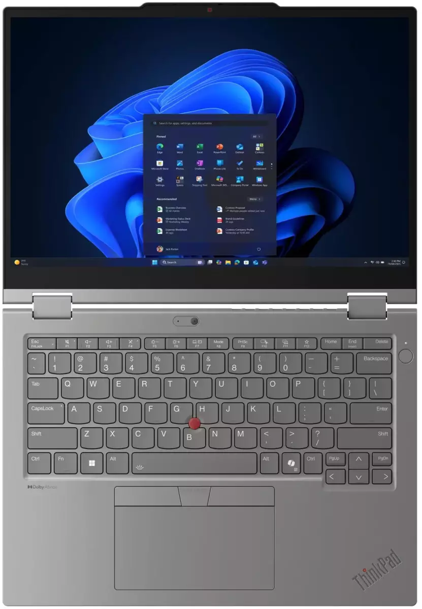 ThinkPad L13 2-in-1 Gen 6 13.3" WUXGA (1920x1200) IPS MT 400N, Ultra 7 255U, 32GB LPDDR5x-7467, 1TB SSD M.2, Intel Graphics, WiFi 6E, BT, 5MP+IR Cam, 54.7Wh, 65W USB-C, Win 11 Pro, 1Y