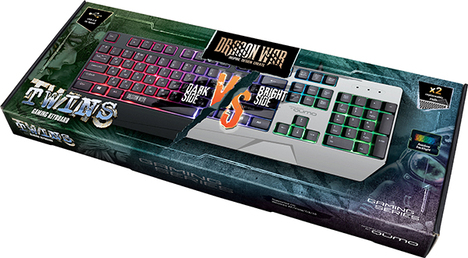 Клавиатура Qumo Клавиатура Twins K68 33351_Qumo, цвет черный