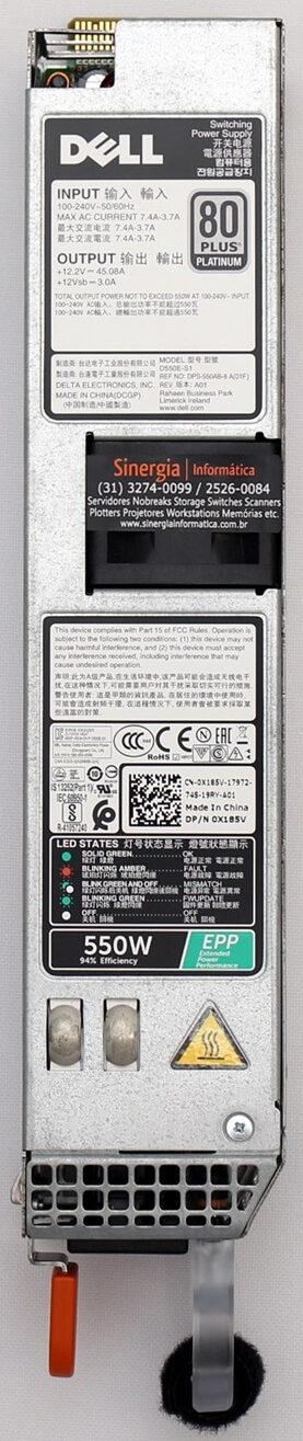 Dell Technologies Hot Plug Redundant Power Supply 450-AEIEt