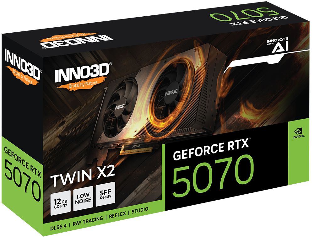 Видеокарта Inno3D GeForce RTX 5070 12 ΓБ Retail