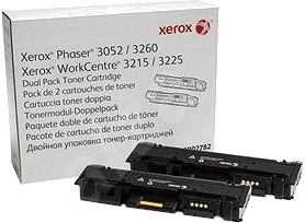 

Тонер-картридж Xerox Phaser 3052/3260/ WorkCentre 3215/25 (3K упаковка 2 шт.), Черный