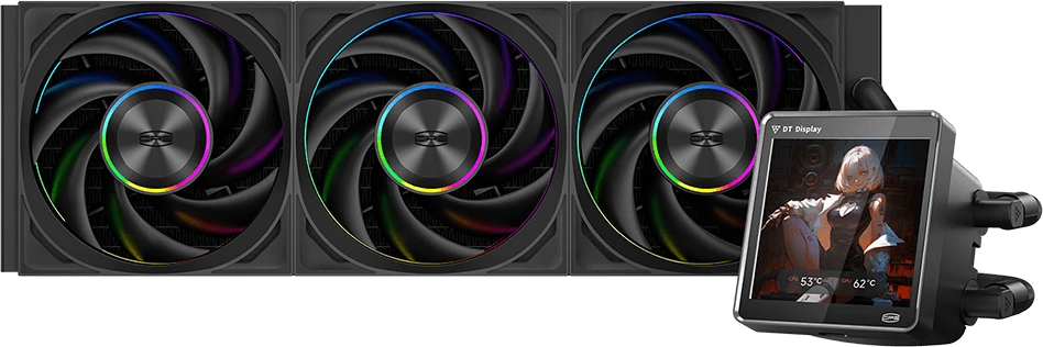 Кулер Процессорный PCCooler жидкостная система охлаждения DT360 ARGB Display
