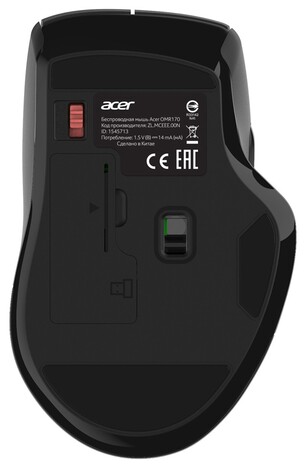 Мышь ACER OMR170 ZL.MCEEE.00N, цвет черный