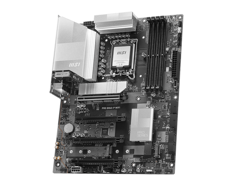 Материнская плата MSI PRO B860-P WIFI B860, LGA1851, 4*DDR5, 4*PCIEx16, 3*M.2, 1*TypeC, 2*USB3.2Gen2, 6*USB3.2Gen1, 8*USB2.0, 4*SATA3.0, 5G, Type-C(DP), DP, HDMI, ATX, RTL