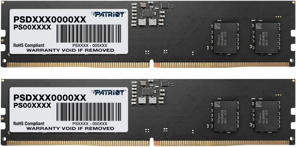 Оперативная память Patriot Desktop DDR5 4800МГц 2x8GB, PSD516G4800K