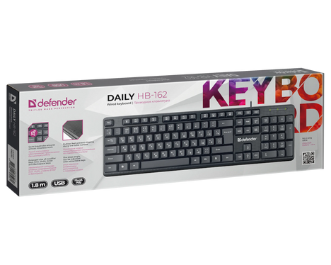 Клавиатура Defender Daily HB-162 45162, цвет черный