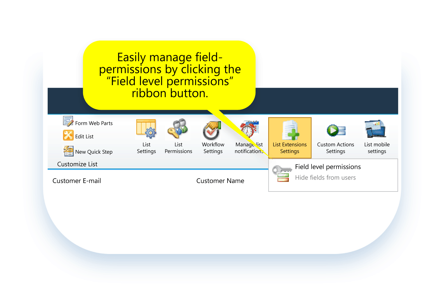 KWizCom Field Permissions