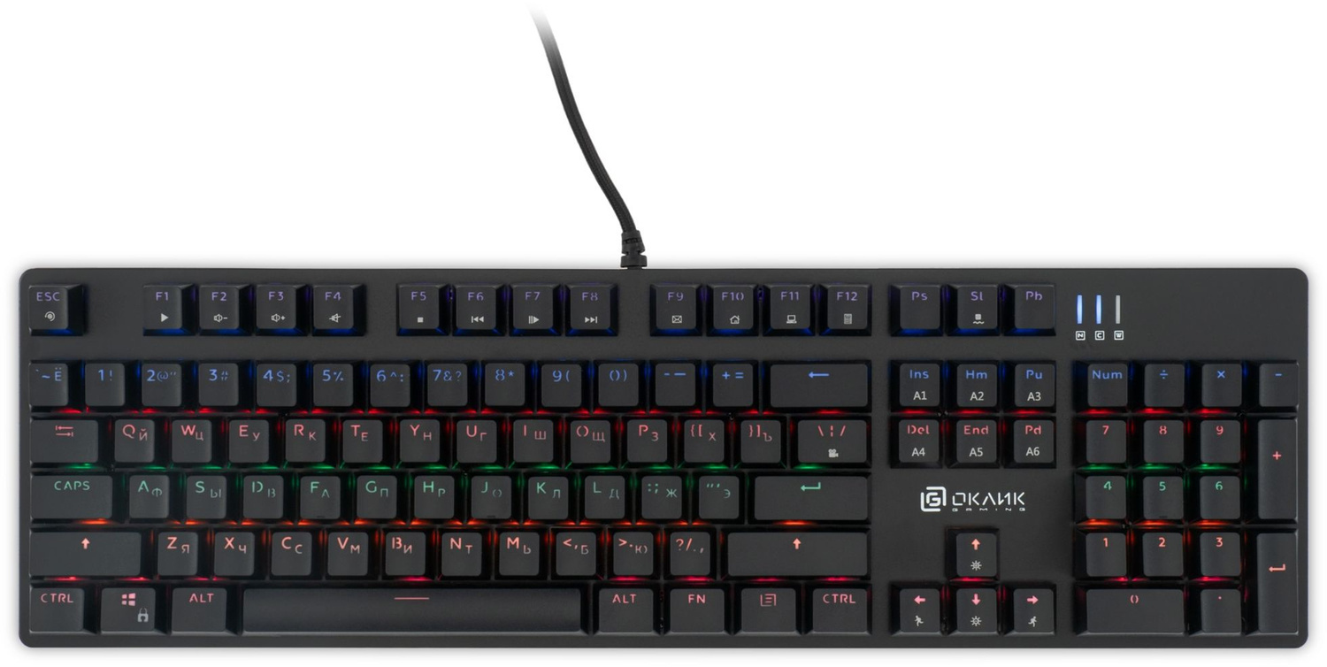 Клавиатура Oklick KeyBoard 990 G2 1875240, цвет черный