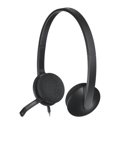 Гарнитура Logitech H340 USB, цвет черный