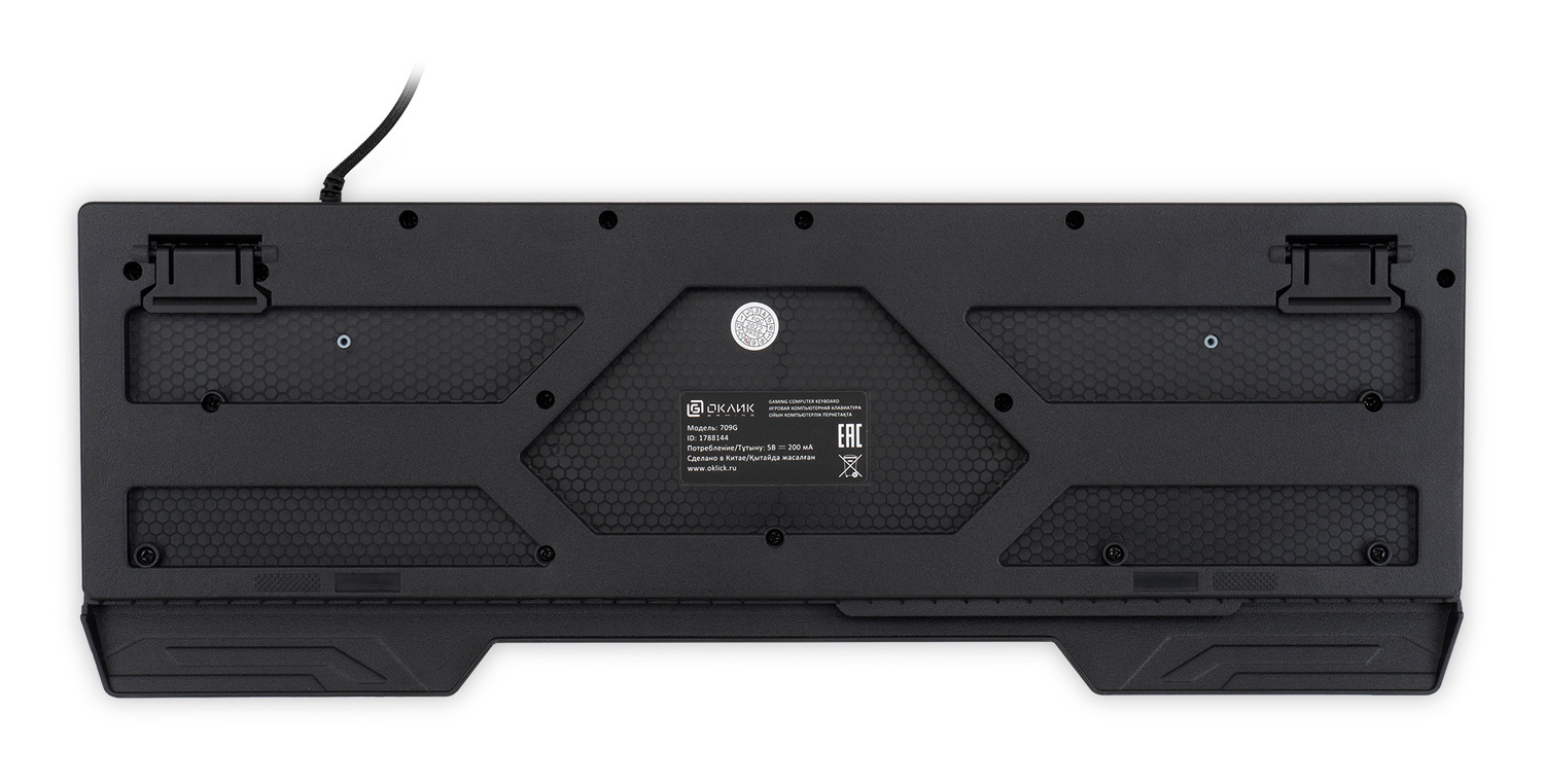 Клавиатура Oklick USB 709G 1788144, цвет черный