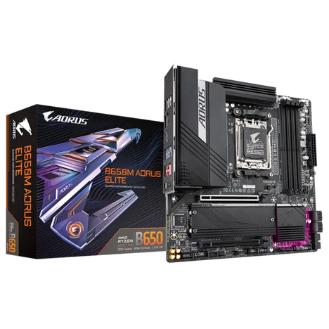 Материнская плата Gigabyte AM5 AMD B650 B650M AORUS ELITE