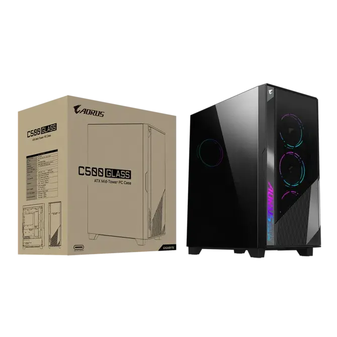 Корпус Gigabyte C500 GLASS