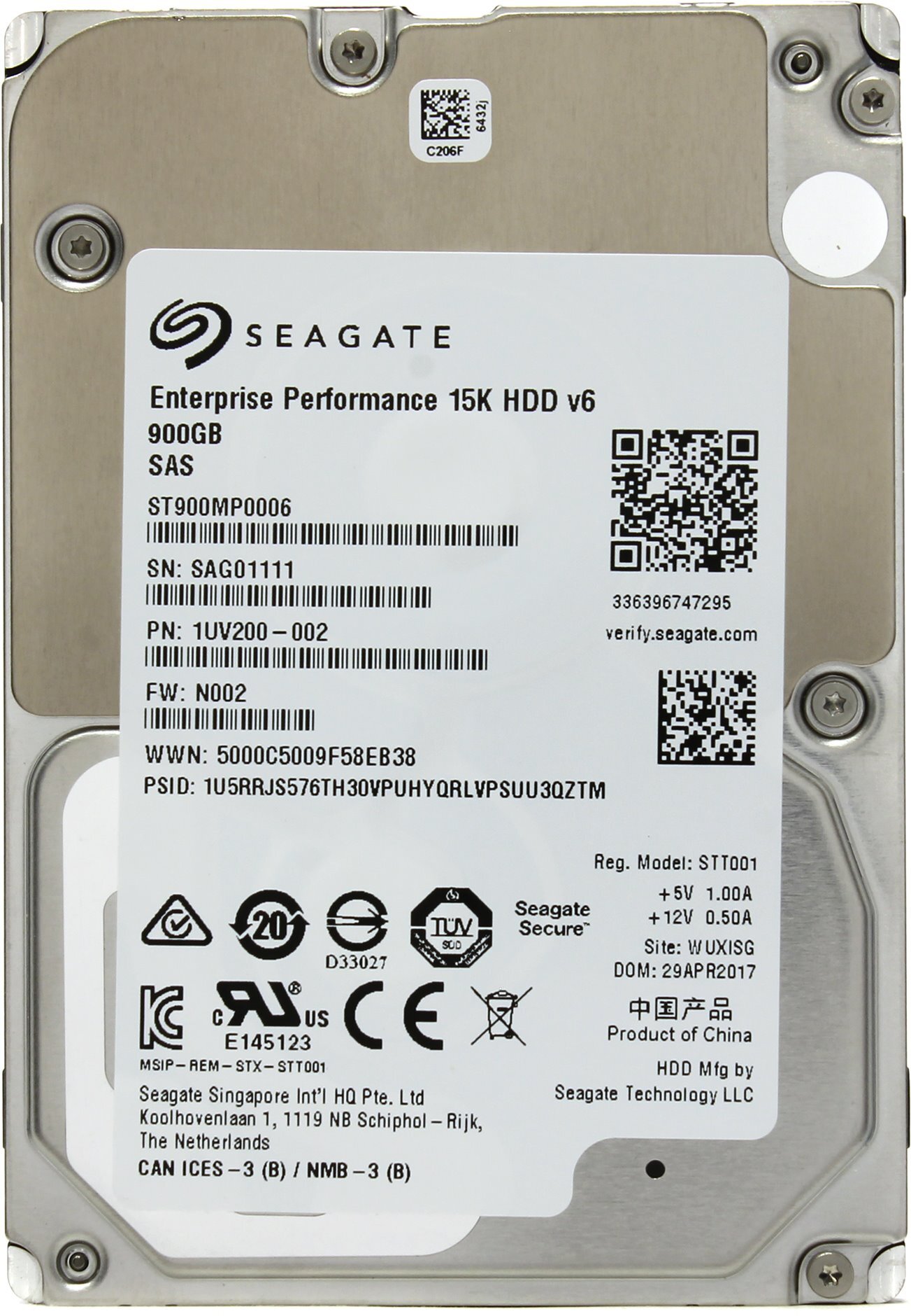Жесткий диск  SEAGATE Exos 2.5  900GB 15K SAS 12Gb/s