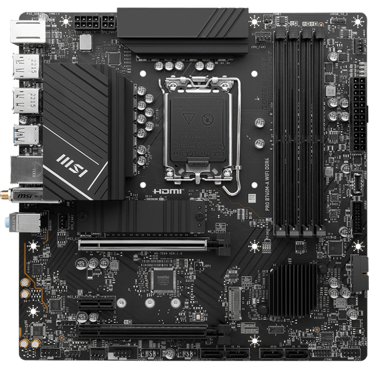 Материнская плата MSI Intel B760 PRO B760M-A WIFI DDR4