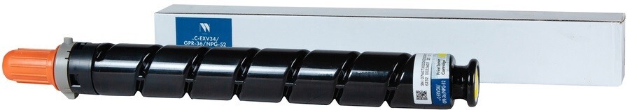 Тонер-картридж желтый NVPrint для Canon, NV-CEXV34/GPR36/NPG52Y