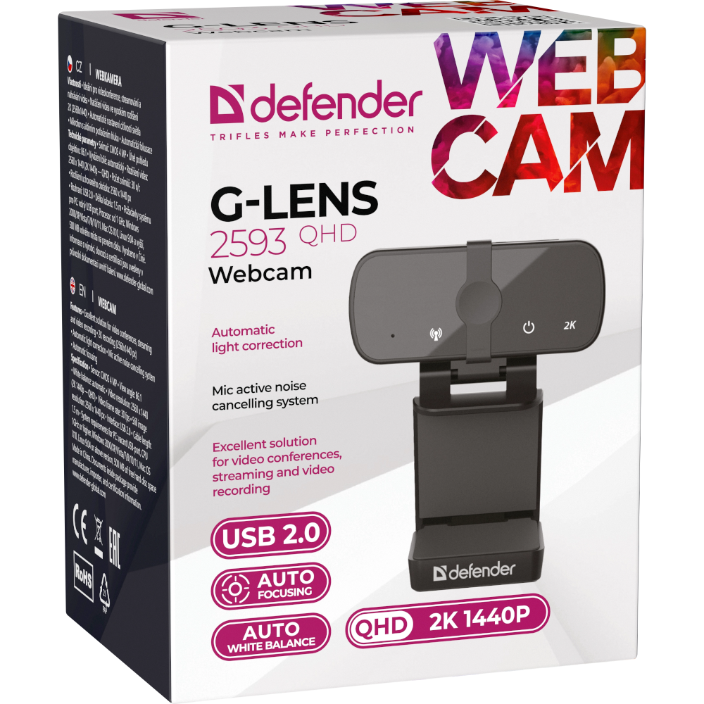 Вебкамера Defender G-lens 2593