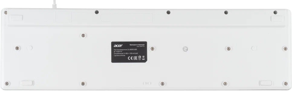 Клавиатура ACER OKW123 ZL.KBDEE.00D, цвет белый