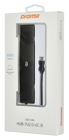 USB-концентратор DIGMA HUB-7U2