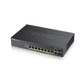 Zyxel Nebula Flex GS1920-8HPv2, 8xGE PoE+, 2xCombo (SFP/RJ-45), бесшумный (без вентилятора), бюджет PoE 130 Вт, автономное/облачное управление