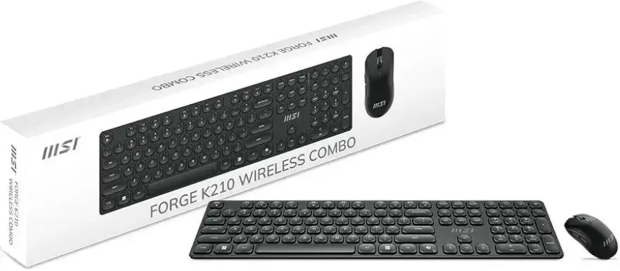 Клавиатура+мышь MSI FORGE K210 WIRELESS COMBO S11-43RU213-Y92, цвет черный