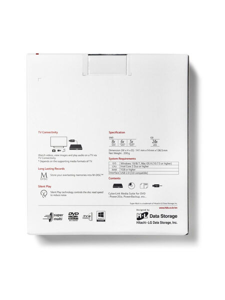 

LG DVD-RW ext. Black Slim Ret