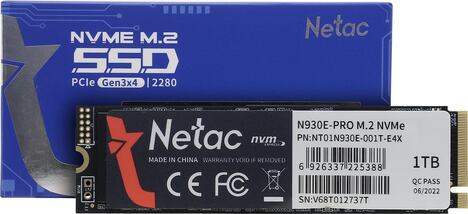 Внутренний твердотельный накопитель Netac PCIe 1TB