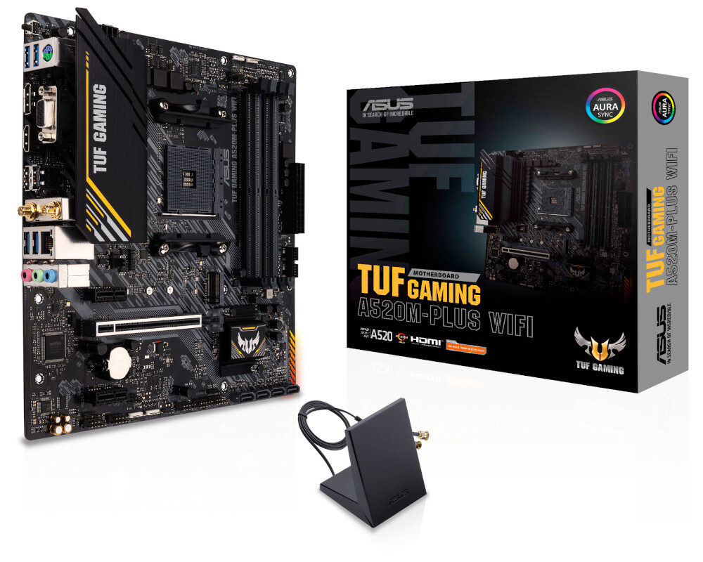 Материнская плата ASUS AMD A520 TUF GAMING A520M-PLUS WIFI