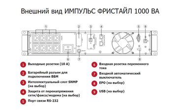 ИБП Импульс ФРИСТАЙЛ  1000 (FI10201)