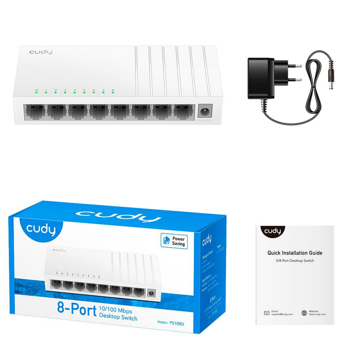 Коммутатор CUDY FS108D