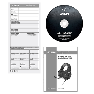 Гарнитура SVEN AP-U980MV, цвет синий/черный