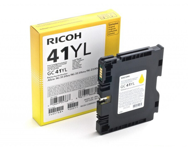 

Картридж желтый Ricoh GC 41YL, 405768