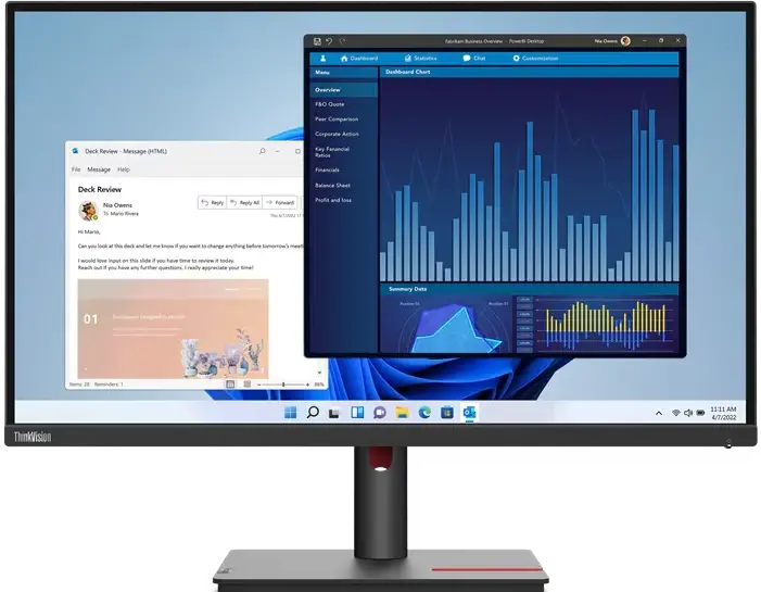 Монитор LENOVO T27P-30 27.0-inch черный