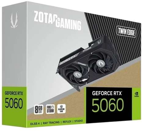 Видеокарта Zotac GeForce RTX 5060 8 ΓБ Retail