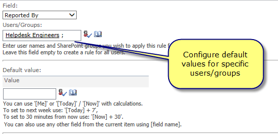 KWizCom Form Default Values