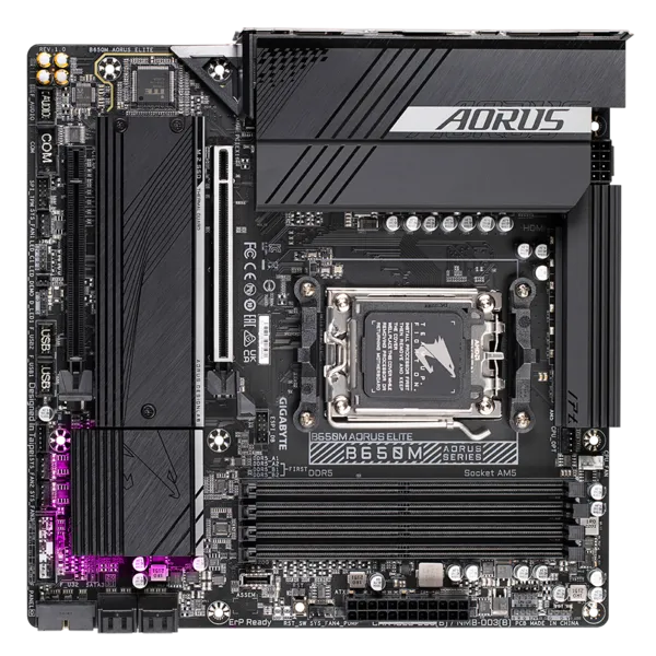 Материнская плата Gigabyte AM5 AMD B650 B650M AORUS ELITE