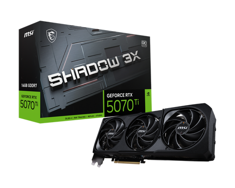 Видеокарта MSI GeForce RTX 5070 Ti 16 ΓБ Retail