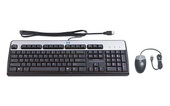 

Клавиатура+мышь HP Inc. USB Keyboard 638214-B21, цвет черный