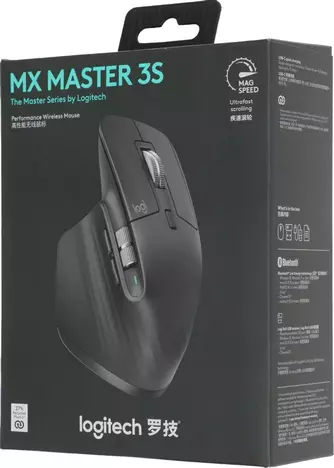 Мышь Logitech MX Master 3S 910-006565, цвет черный
