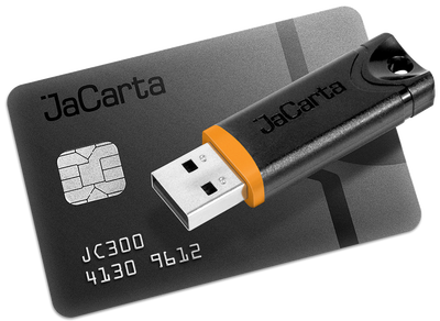 Аладдин Р.Д. JaCarta (USB-токен JaCarta-2 PKI/ГОСТ), Сертификат ФСТЭК России. Сертификат ФСБ России. до 5 000 шт. (за единицу) (XL)