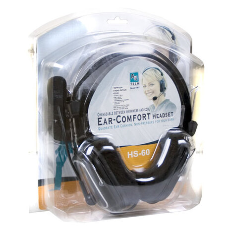 Гарнитура A4tech HS-60, цвет черный/серебристый