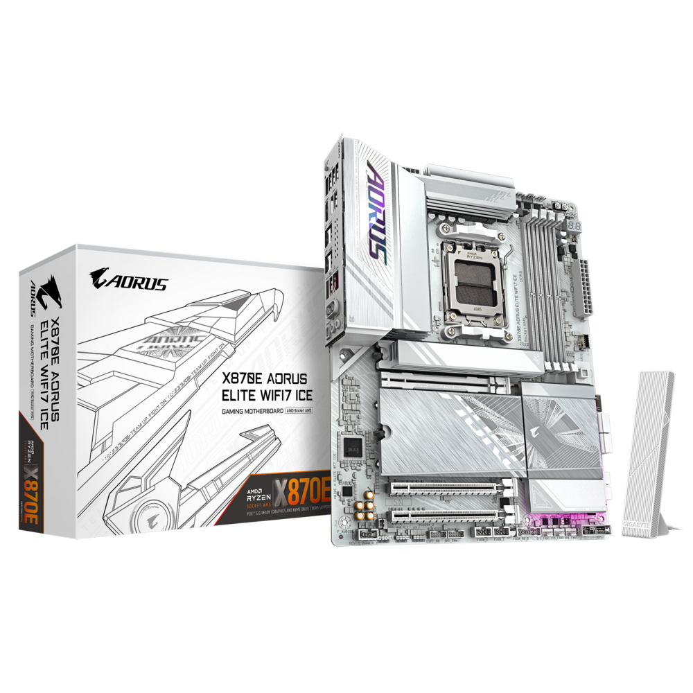 Материнская плата Gigabyte AM5 AMD X870E X870E AORUS ELITE WIFI7 ICE