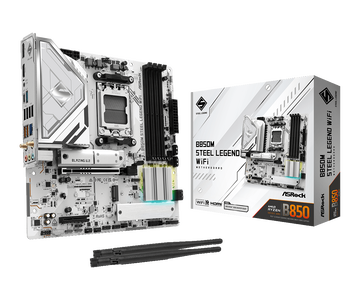 Материнская плата ASRock AM5 AMD B850 B850M STEEL LEGEND WIFI