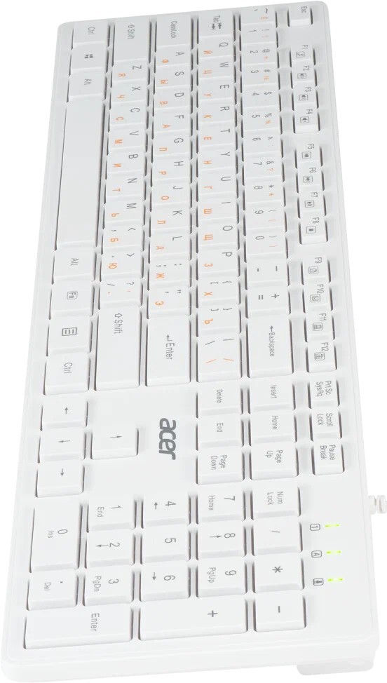 Клавиатура ACER OKW123 ZL.KBDEE.00D, цвет белый