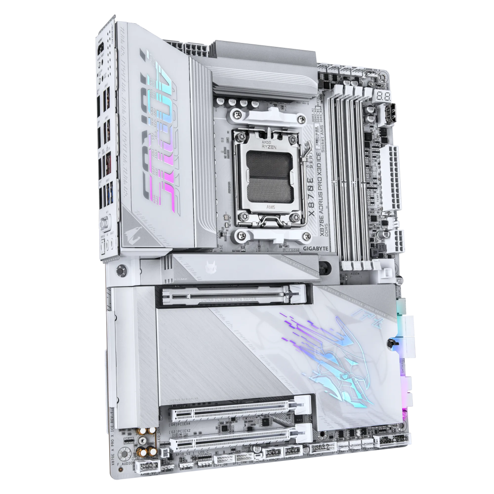 Материнская плата Gigabyte AM5 AMD X870E X870E AORUS PRO X3D ICE