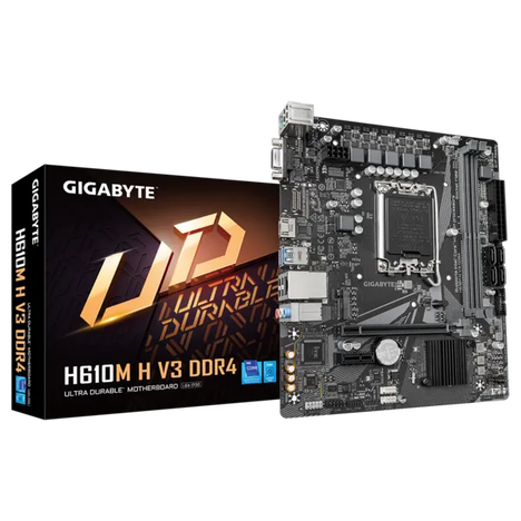 Материнская плата Gigabyte LGA 1700 Intel H610 H610M H V3 DDR4