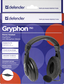 Гарнитура Defender Gryphon 750, цвет черный