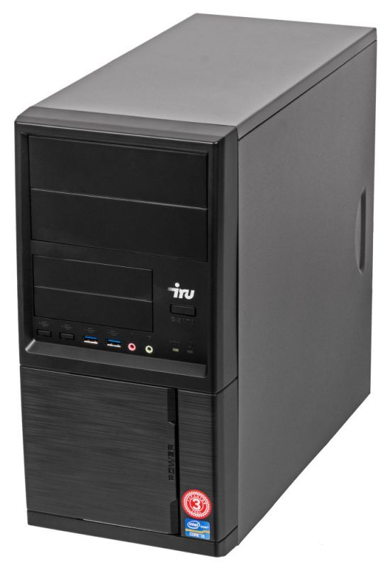 ПК IRU Corp 312 MT PG G6405 (4.1) 4Gb 4Tb+500Gb UHDG 610 Free DOS GbitEth 400W черный
