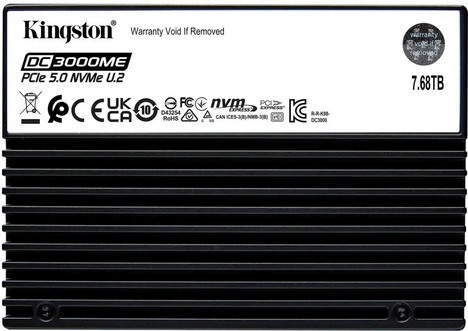 Внутренний твердотельный накопитель Kingston DC3000ME 7680GB
